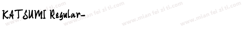KATSUMI Regular字体转换